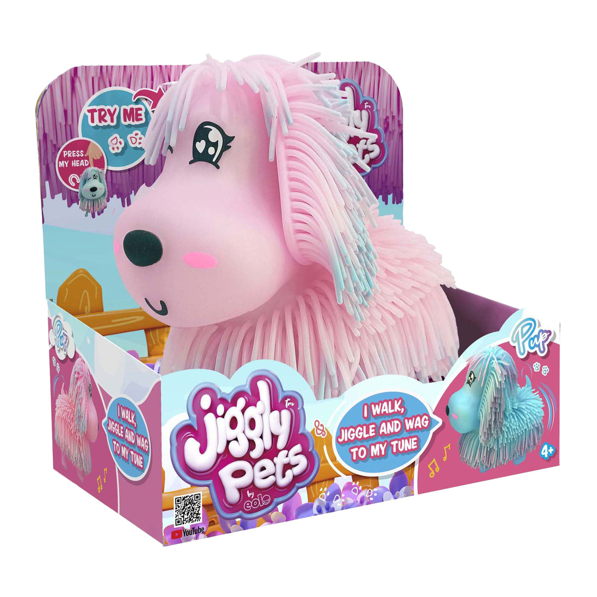 Spectron jiggly pets elektronische pup roze