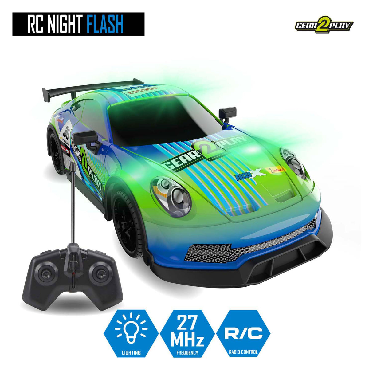 Gear2play RC-Nachtblitz-gesteuertes Auto