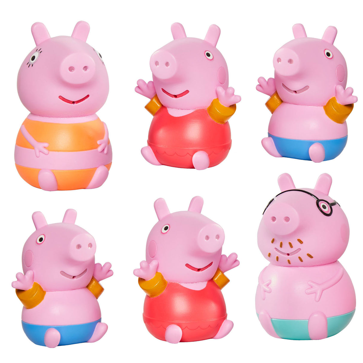 Tomy peppa pig figuren waterspuiters, 3st.