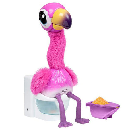 Kleine lebende Haustiere – Gottago-Flamingo – interaktives Kuscheltier – singt, tanzt und legt echten Kot