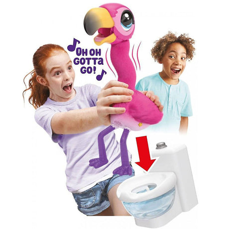 Kleine lebende Haustiere – Gottago-Flamingo – interaktives Kuscheltier – singt, tanzt und legt echten Kot