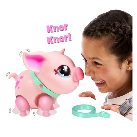 Kleine lebende Haustiere, mein interaktives Schweinchen
