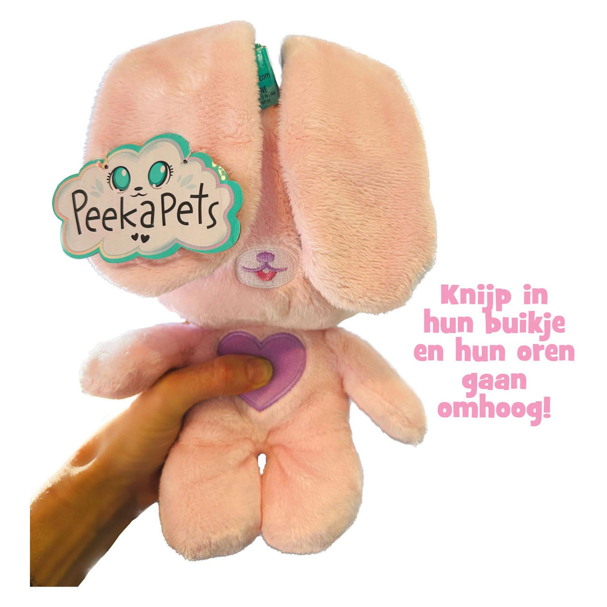 Spectron Peekapets Hase Plüschtier – weiß