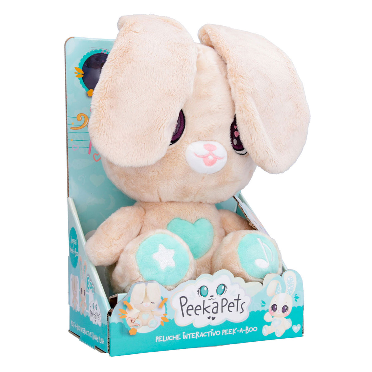 Spectron Peekapets Kiekeboe Hug Bunny con sonido