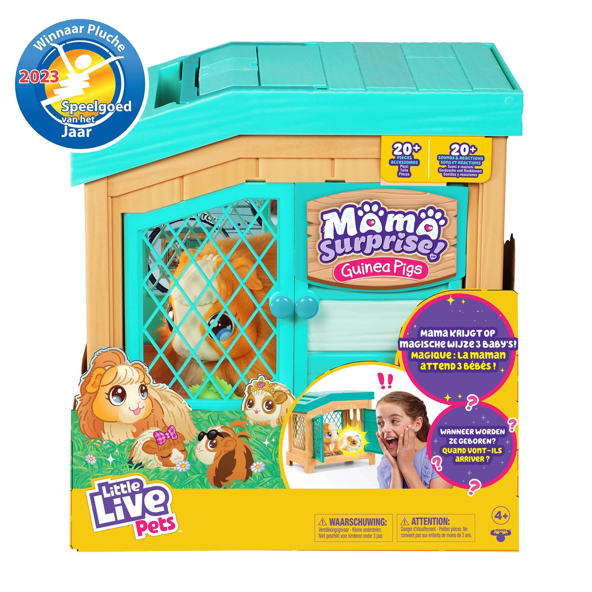 MOSESE TOYS LITTLE PETS LIVE MAMA SURICIONES MINI PLAY FIGURA GADIA