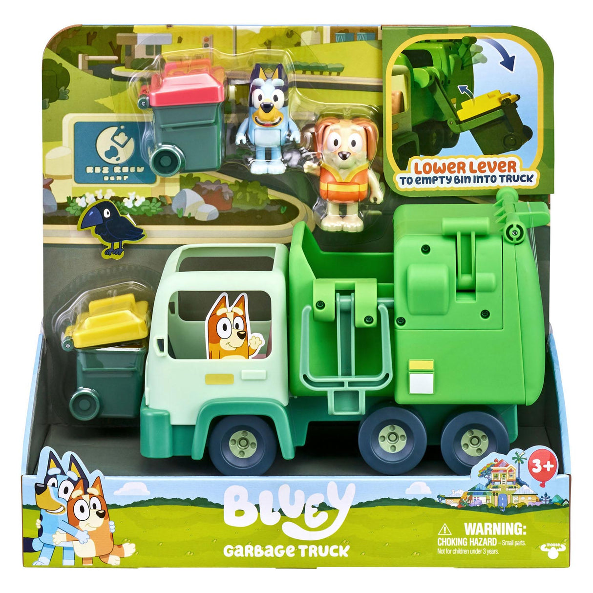 Łoś do śmieci Bluey Garbage Truck z figurami