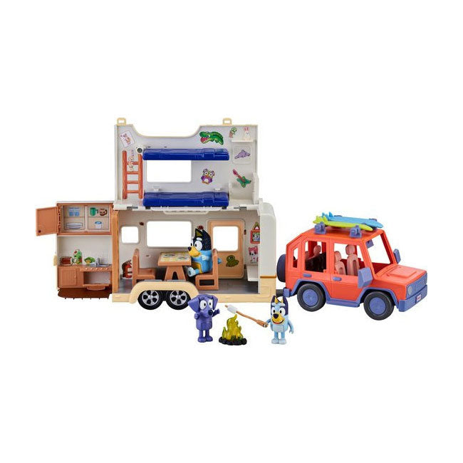 Moose Toys Bluey 4WD Auto and Camping adventures Deluxe Play set