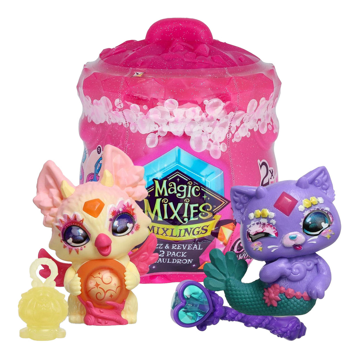 Elch Toys Mixing Mixlings Bruis und entdecken Ketel Crystal Woods Serie 3, 2-Pack