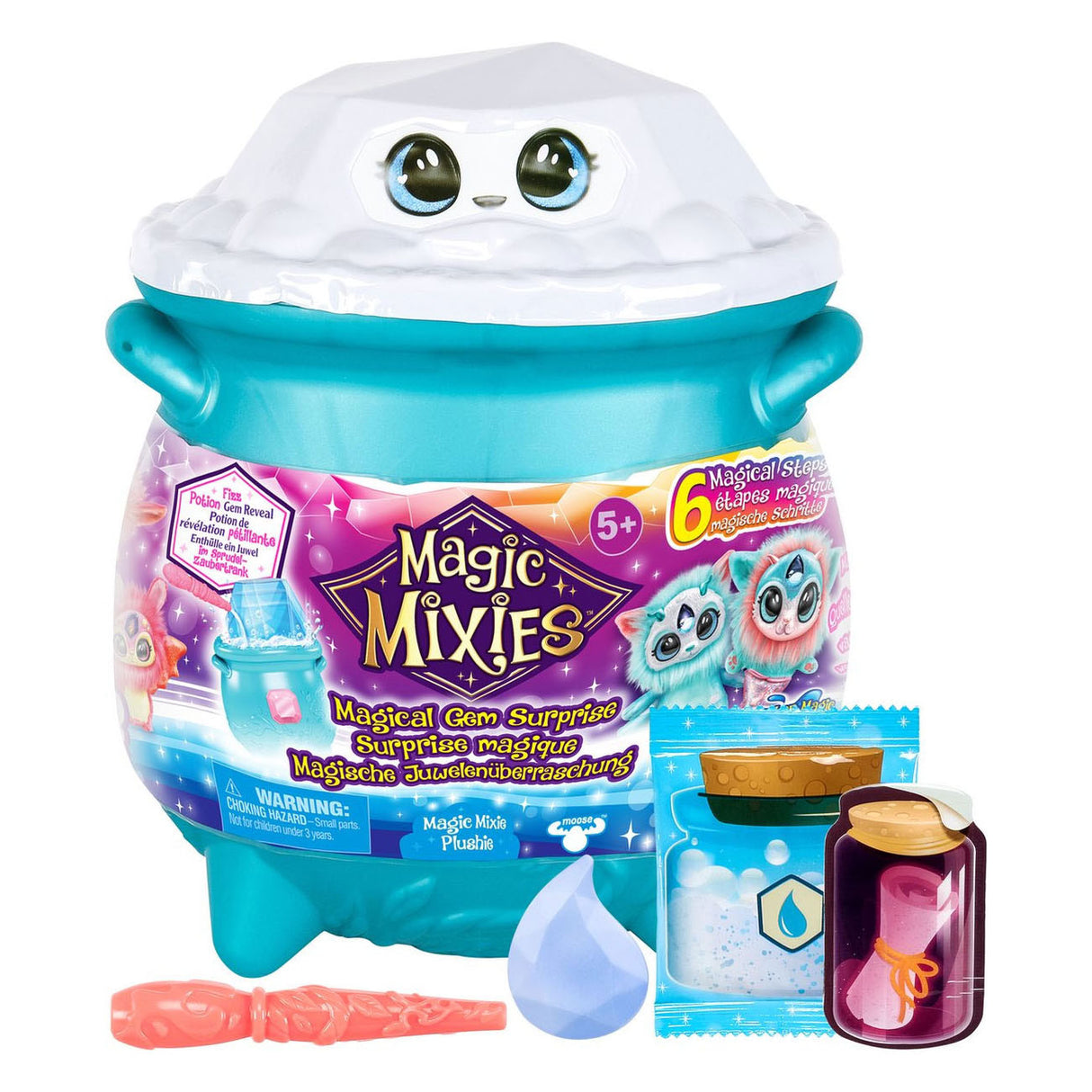 Älgar Toys Mixies Magical Gem Suprise Magic Boiler Water Make Your Mixie Plushie