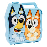 Bluey Play Go suitcase with 8 play figures