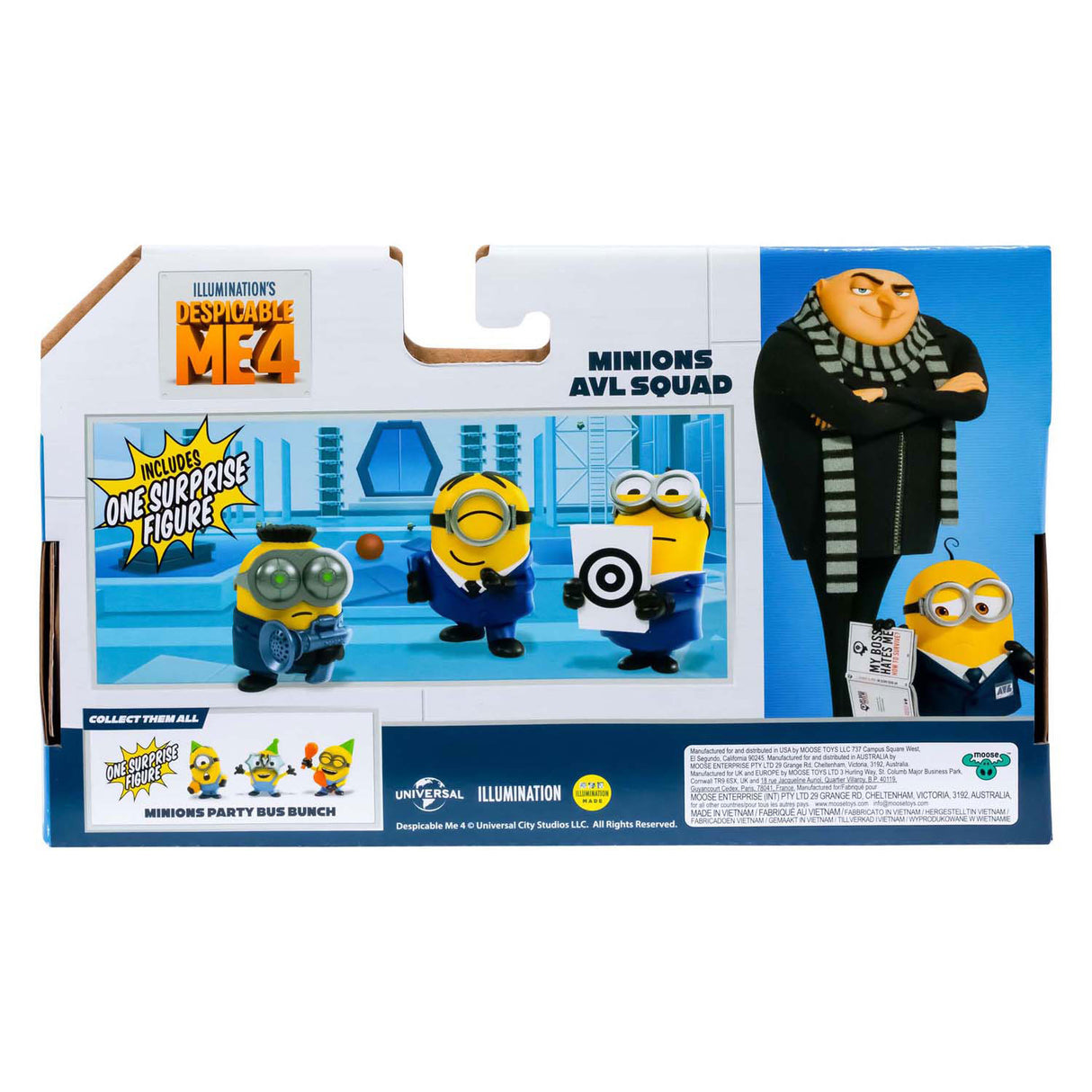 Pic Telable Me 4 - Party Bus Play Figures 4 -Pack