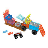 Hot-Wheels-Monstertrucks-Feuer-Crash-Herausforderung