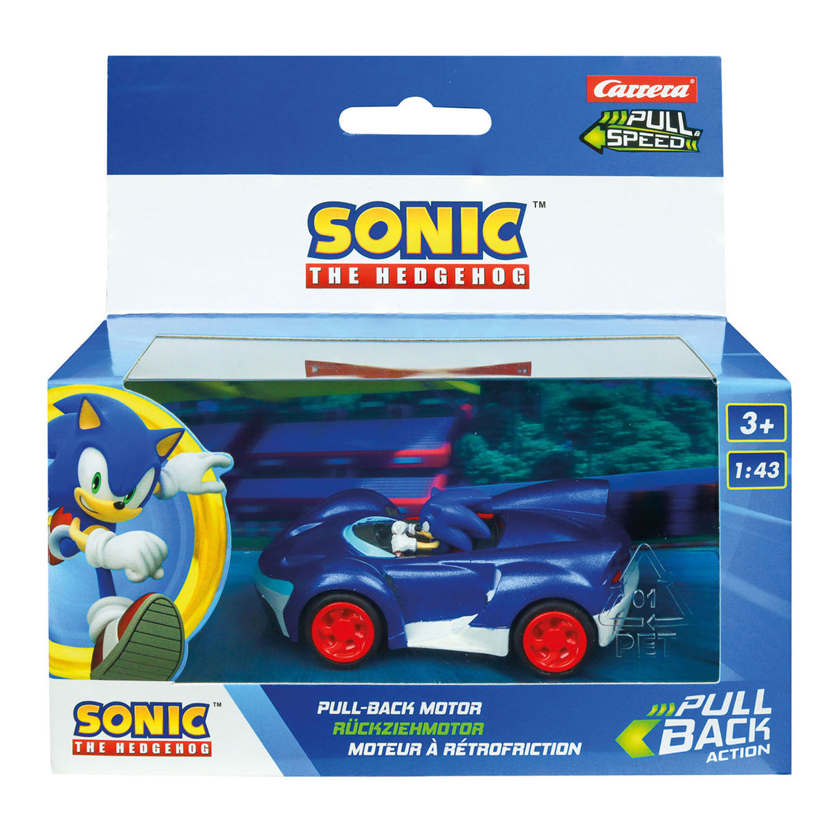 Potegni nazaj Auto Team Sonic Racing - Sonic Speed ​​Star