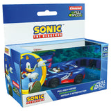 Sonic pull back auto team racing blauw