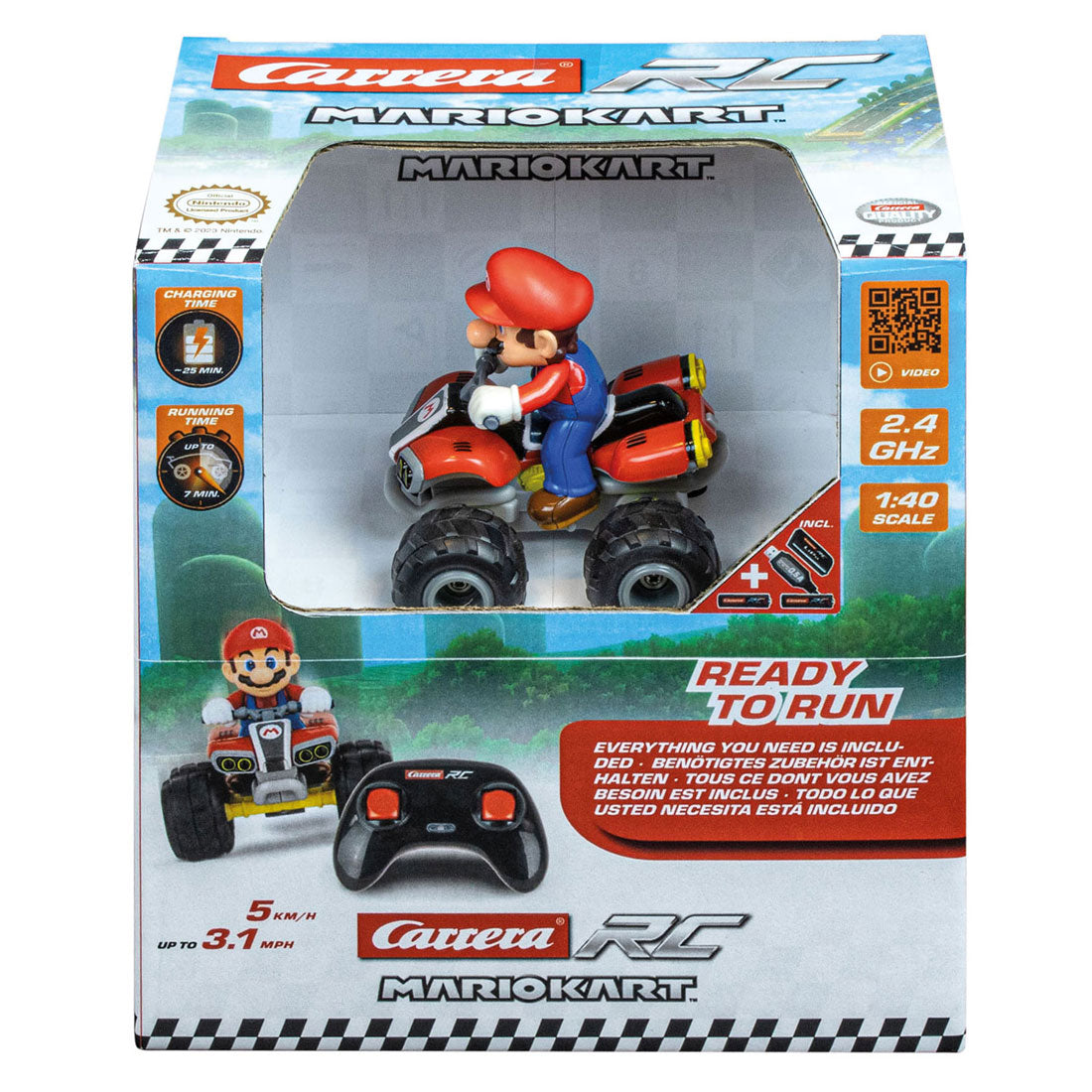 Carrera RC kontrollierbares Auto - Super Mario Quad 1:40