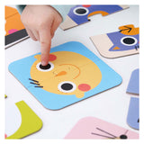 Bananenpanda-Puzzle für unterwegs, halbe Gesichter ab 15 m.