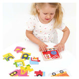 Bananenpanda – Puzzle-Fahrzeuge für unterwegs – 16-tlg.
