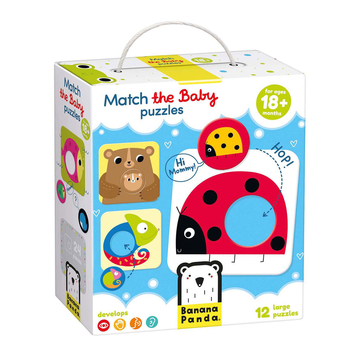 Bananenpanda – passend zum Baby – 12 Stück.