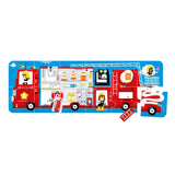 Bananenpanda - Passen Sie das Puzzle an ein Feuerwehrauto an - 23 Teile.