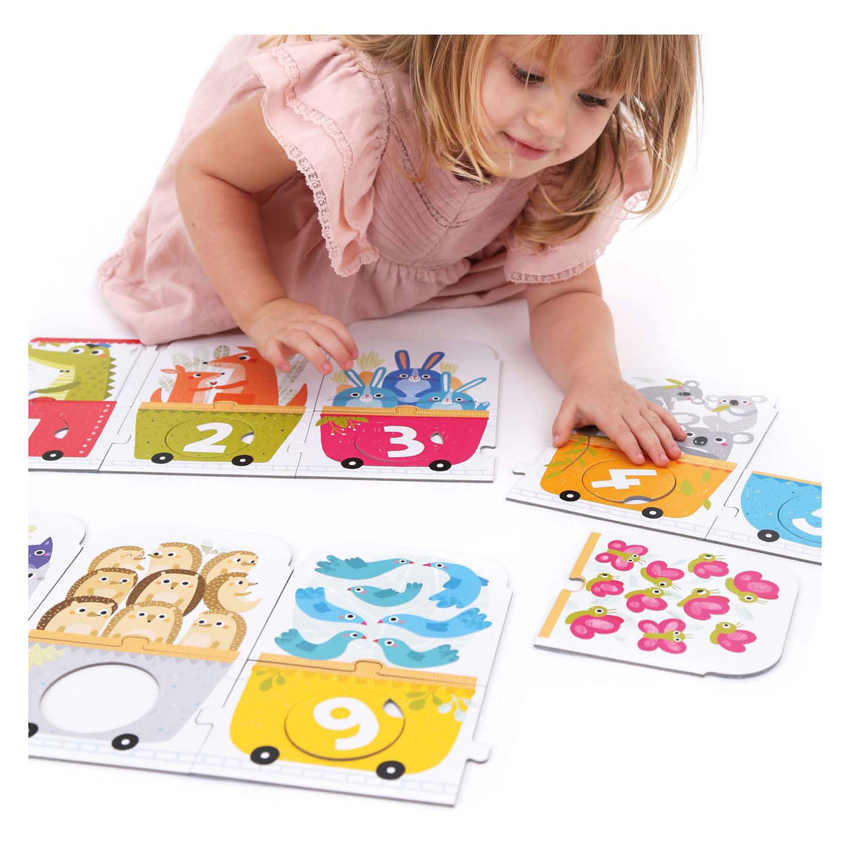 Bananenpanda – Puzzle mit passender Zahlenreihe – 30 Teile.