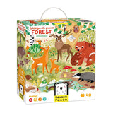 Bananenpanda – wildes Jumbo-Puzzle Waldtiere – 40 Teile.