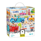 Bananenpanda – Moto-Jumbo-Puzzleautos – 40 Teile.