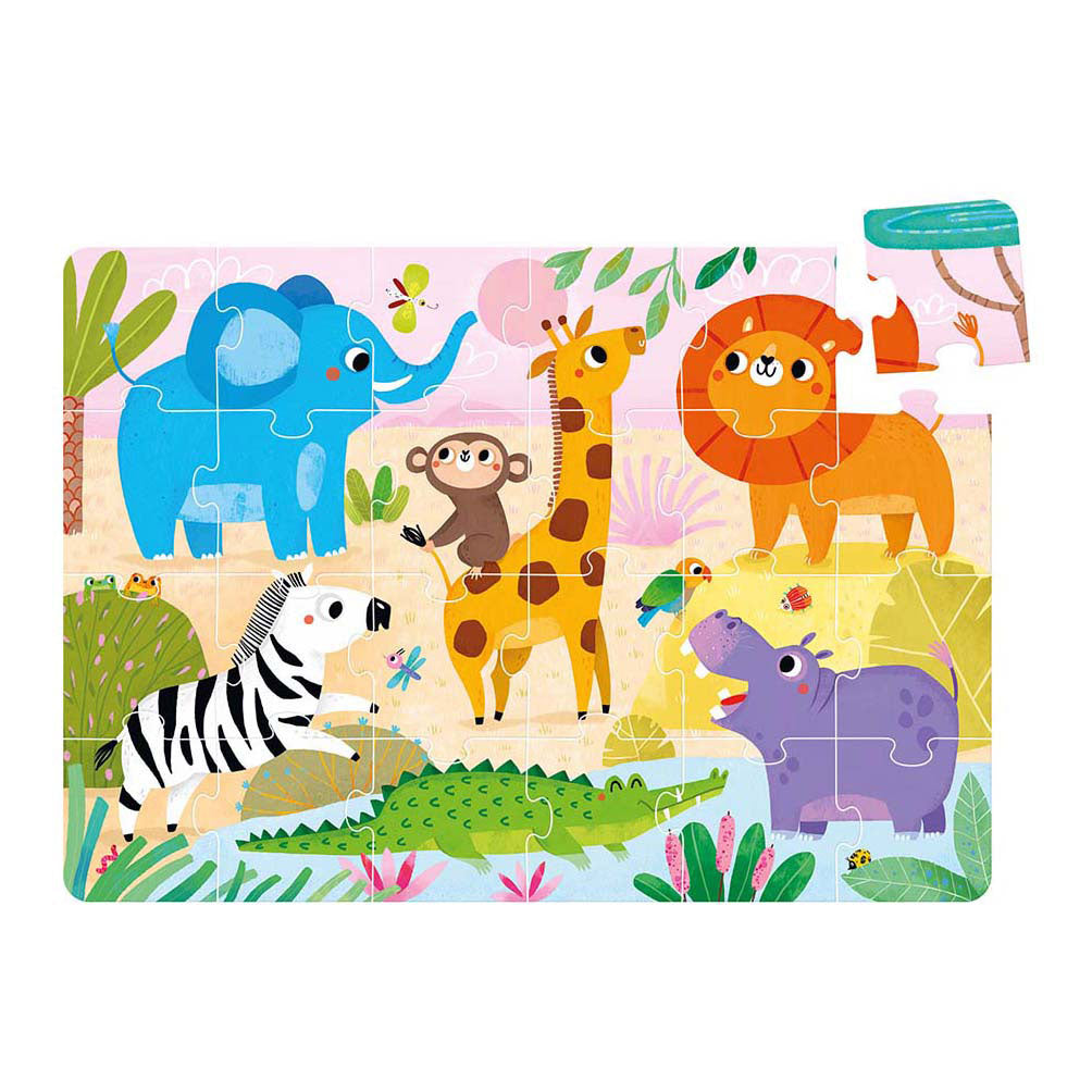 Bananenpanda - wilde Jumbo-Puzzle-Safari - 24 Teile.