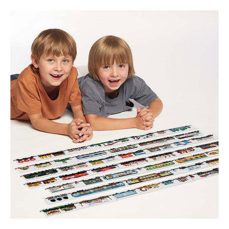 Bananen-Panda-Puzzle-Zugspielzeug – kombinierbare Züge, 54 Teile.