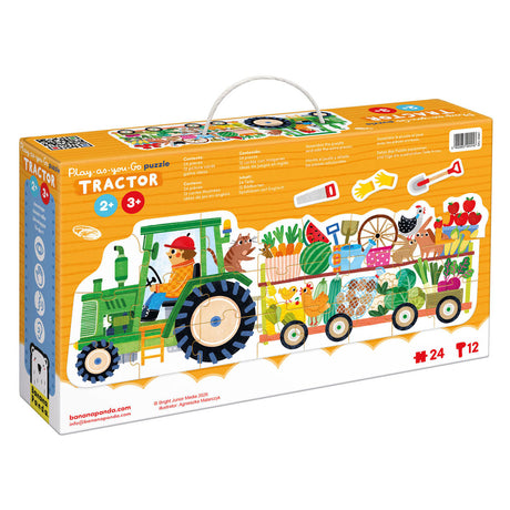 Banana panda - play-as-you-go puzzel traktor - 24st.