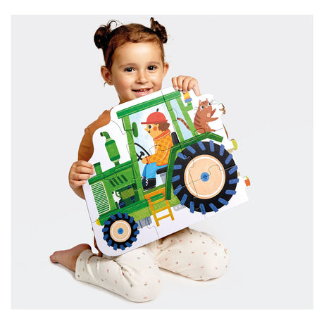 Banana panda - play-as-you-go puzzel traktor - 24st.