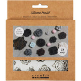 Creativ Company Silikonformen, Rosen, H: 0,5-1 cm, L: 0,8-4 cm, 1 Stück