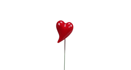 Pic pb. 24 styro hearts lacquer k red 55x40 mm
