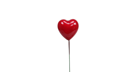Pic pb. 48 styro hearts lacquer k red 30x30 mm