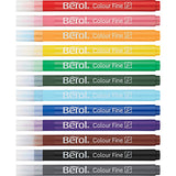 Berol colourfine, D 10 mm, Strichstärke 0,3-0,7 mm, verschiedene Farben, 42 Stück 1 Box