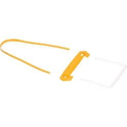 Bankers box archiefbinder tube clip 3delig geel-wit 100 stuks