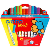 Giotto-Marker, D 5 mm, Strichstärke 1-3 mm, verschiedene Farben, 12 Stück 1 Box