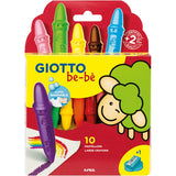 Giotto Wachsmalstifte, L: 7 cm, D 11 mm, 10 Stück 1 Box