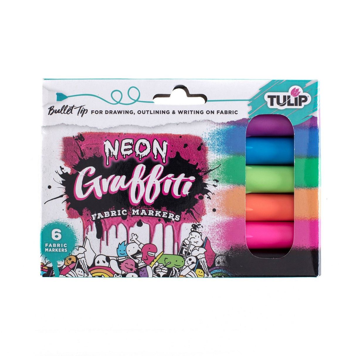 Tulpe • Textilmarker Graffiti Neon 6 Stk.