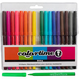 Colortime-Marker, Strichstärke 2 mm, verschiedene Farben, 18 Stück, 1 Box