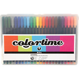Colortime Fineliner, Strichstärke 0,6-0,7 mm, verschiedene Farben, 24 Stück, 1 Box