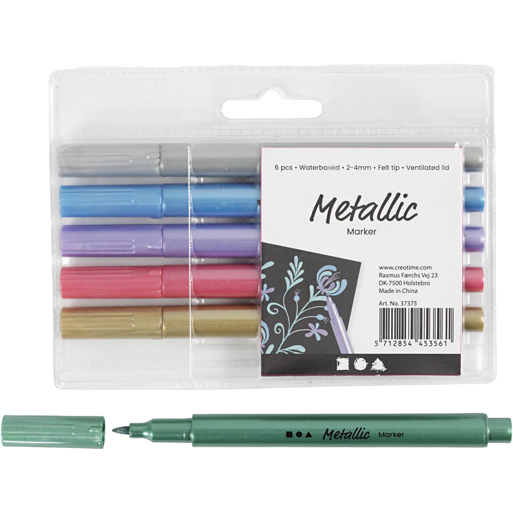 Https: www.cchobby.nl metallic-marker-line-thickness-2-4-mm-metallic-colors-6-piece-1-box