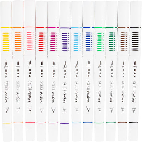 Creativ Company Skizzenmarker Farbe, 12 Stk.