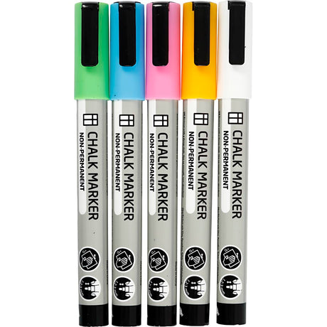 Kreativfirma Krijt Marker Farbe, 5st.