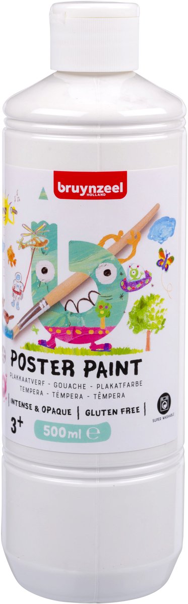 Bruynzeel plakkaatverf 500ml wit