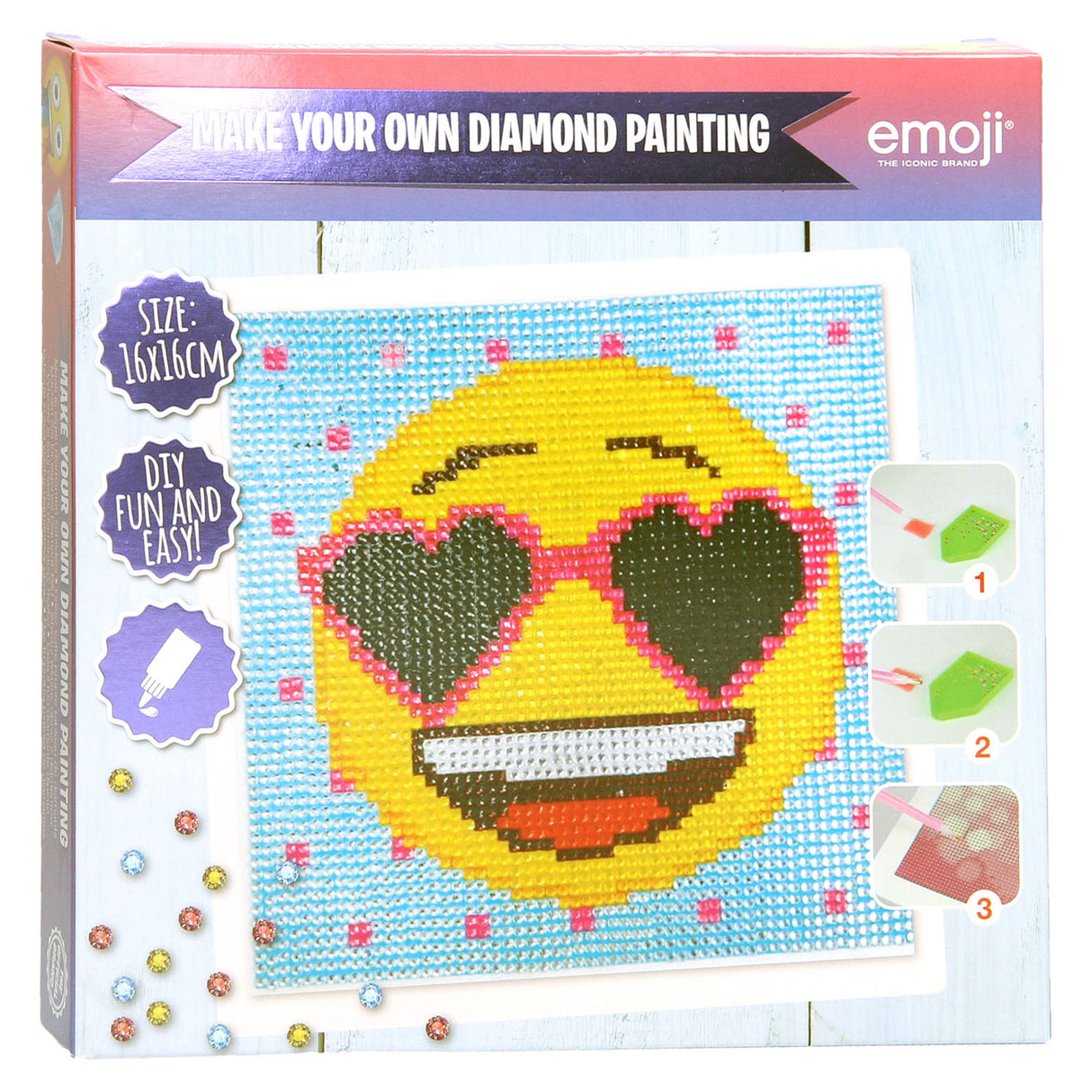 Sambro emoji diamant maleri briller