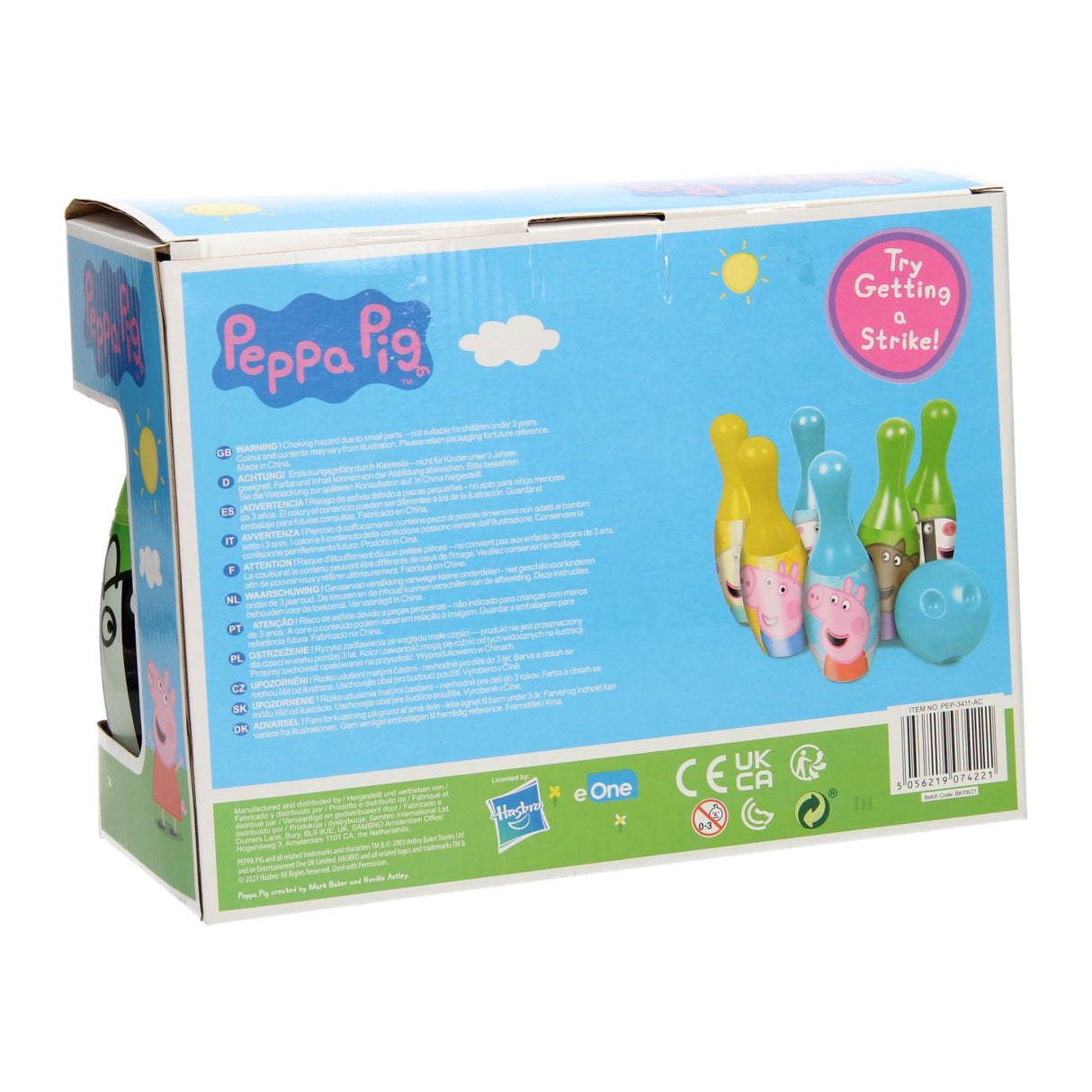 Sambro bowlingset peppa pig, 7dlg.