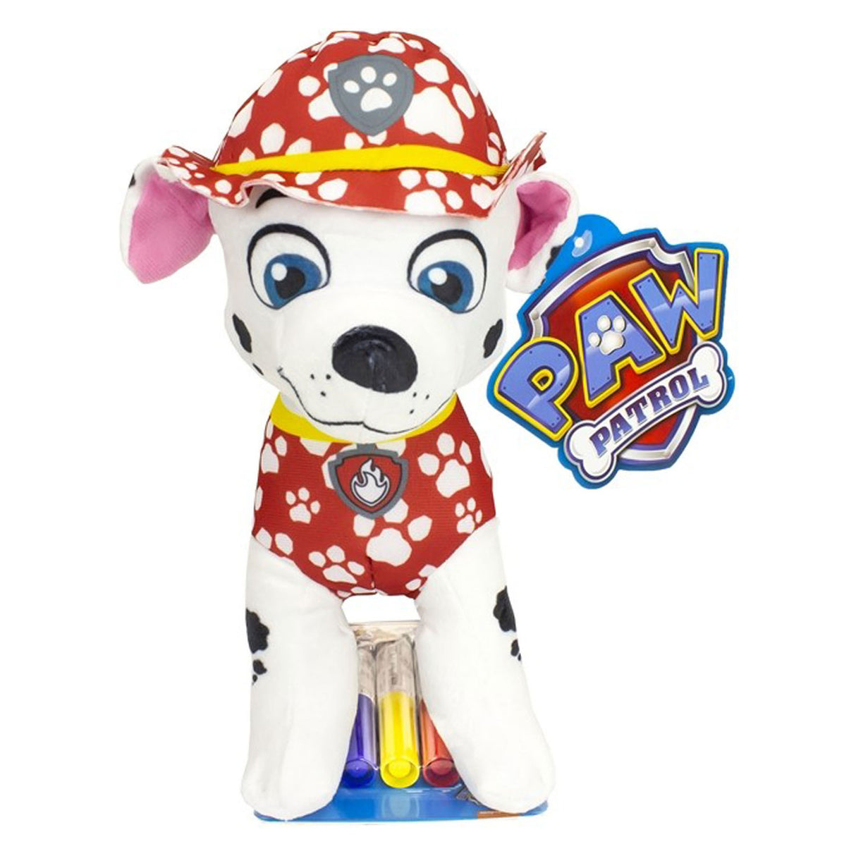 Paw Patrol Colore coccolone giocattolo con pennarelli - Marshall