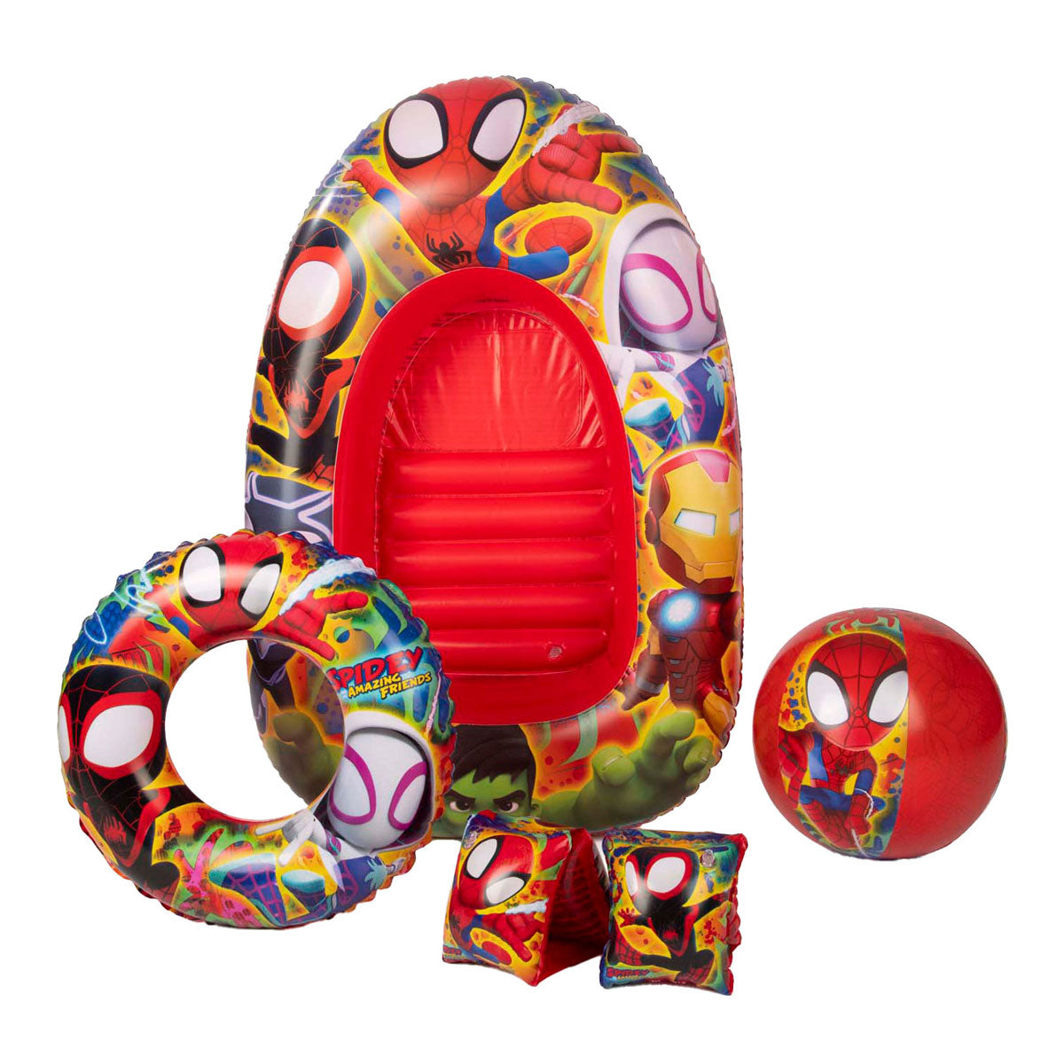 Spidey Friends Swimming Set con Boat, 5dlg.