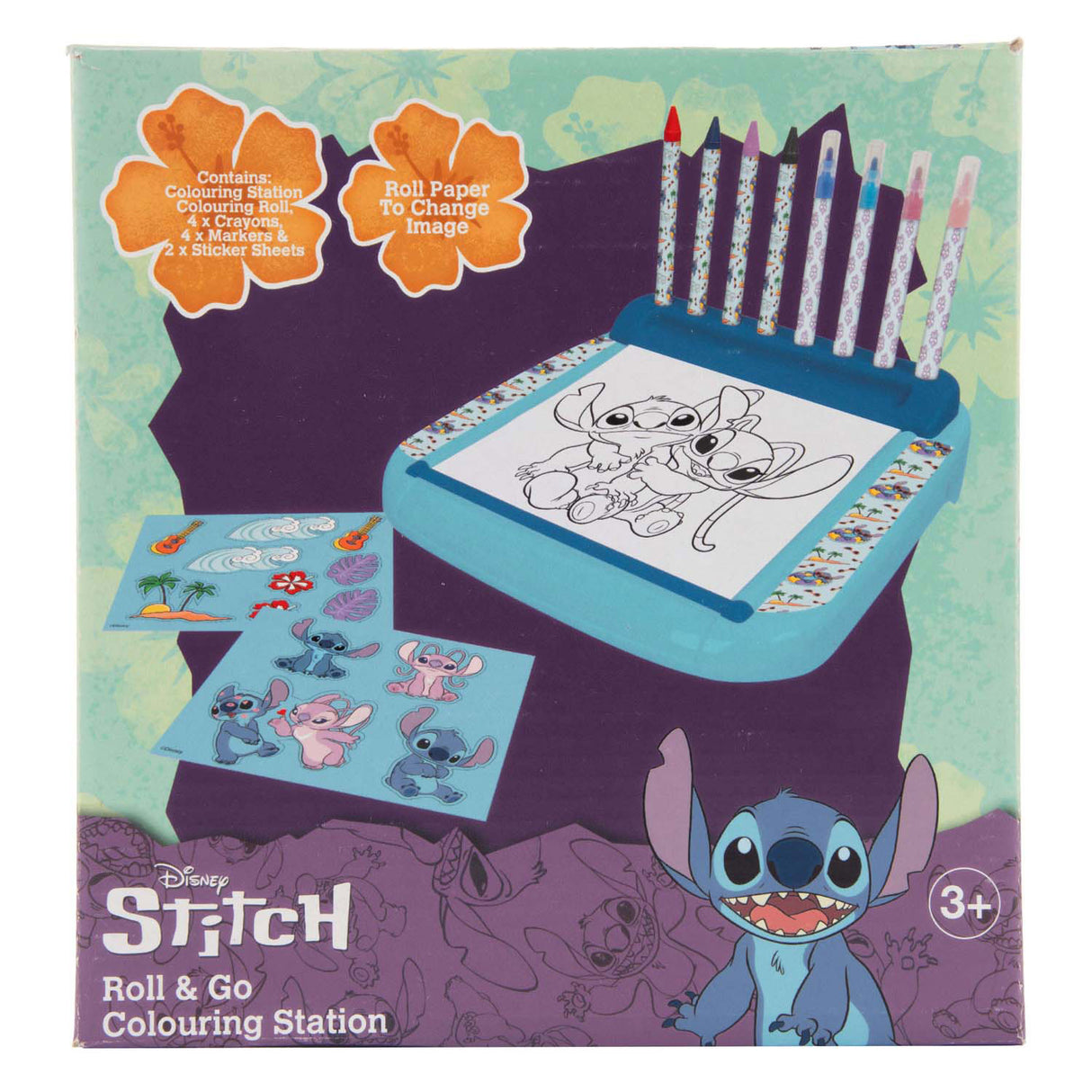 Sambro stitch tekenbord met rol kleurset, 12dlg.