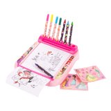 Sambro Disney Princess Drawing Board con set di colori roll, 12dlg.